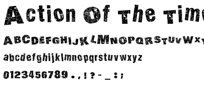 Action of the Time U L font